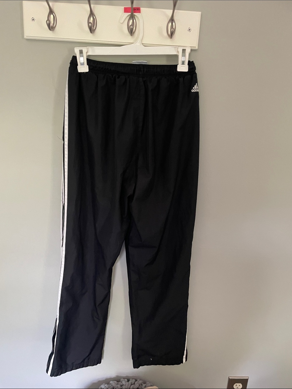 Vintage Early 2000s Adidas Track Pants with White Stripes - Picture 3 of 11